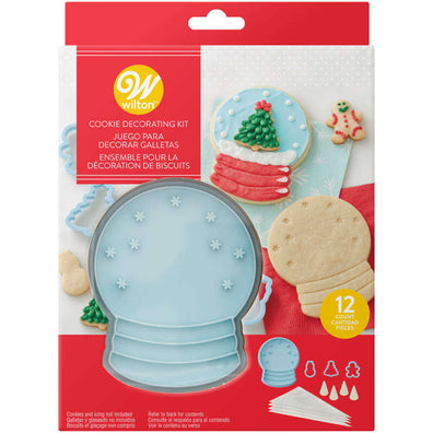 Set para decorar esfera de nieve con cortador, mangas y duyas